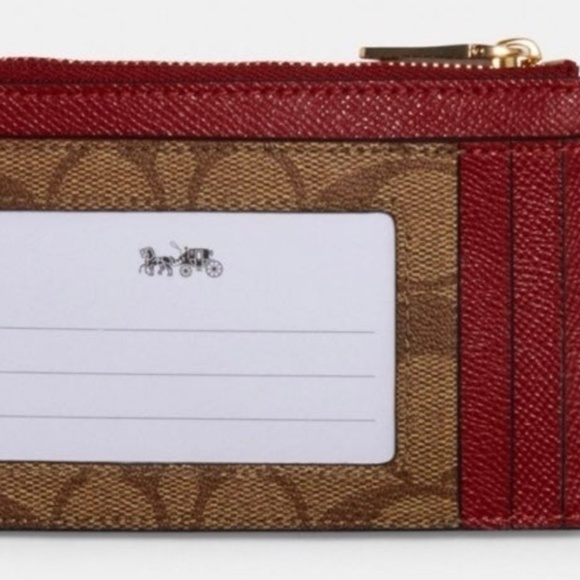 COACH Signature ID Case & Photo Keychain IN GIFT BOX NWT - Picture 2 of 4